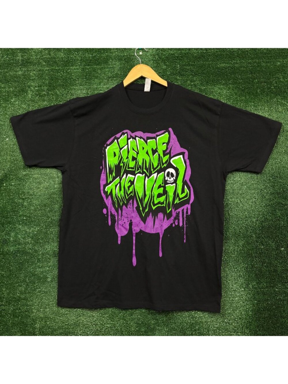 Pierce the Veil Candy Skull Graffiti Rock Band T-Shirt Size Extra Large